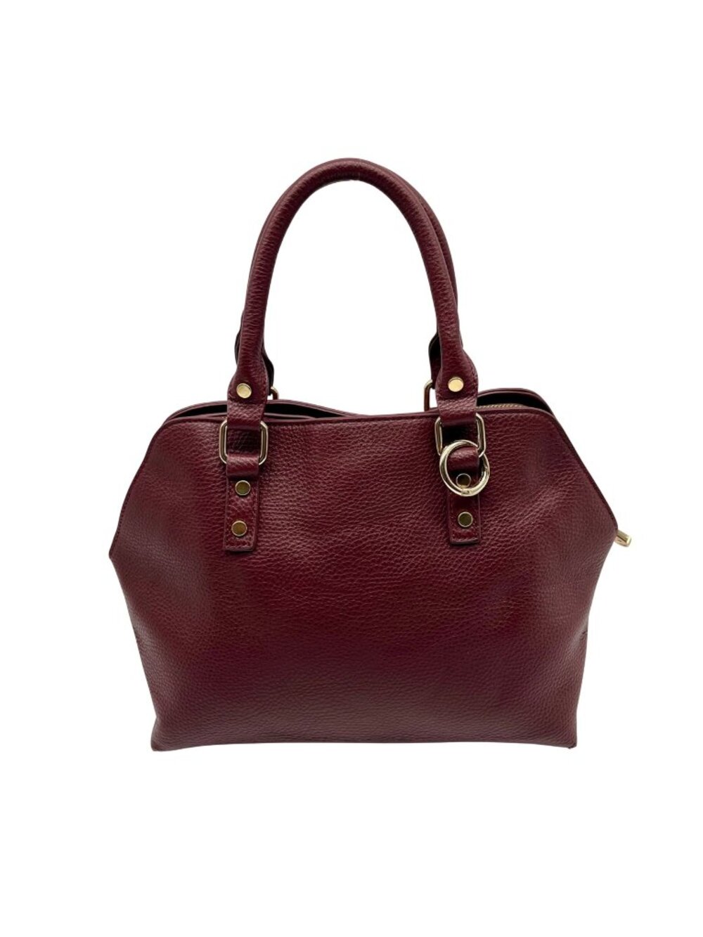 Maroon Faux Leather Satchel bag